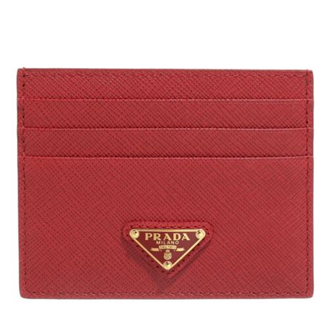 prada card case red